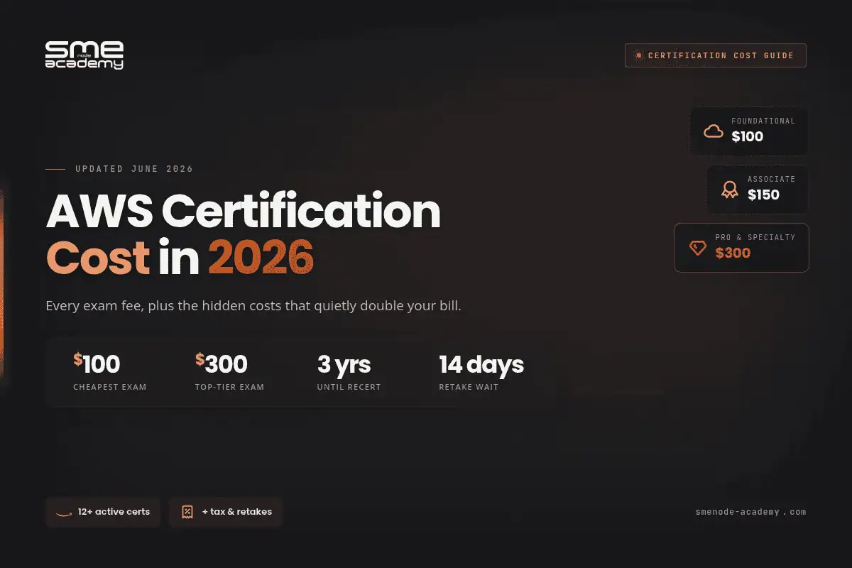 AWS Certification Cost in 2026 with exam fees and hidden costs.