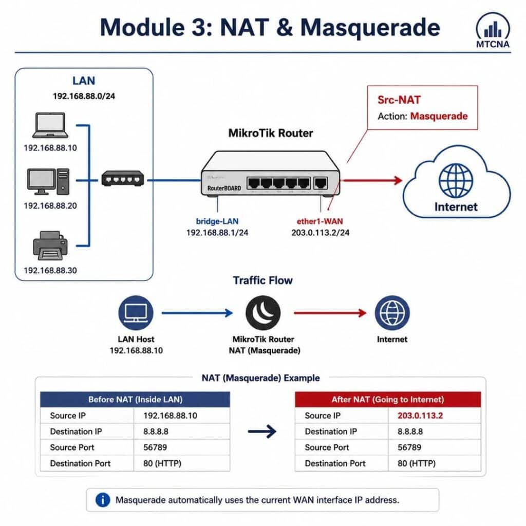 MikroTik MTCNA Workbook - 55 Lab Scenarios on RouterOS v7