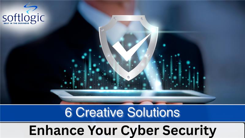 Shield with a check mark hovering above a tablet, symbolizing cybersecurity