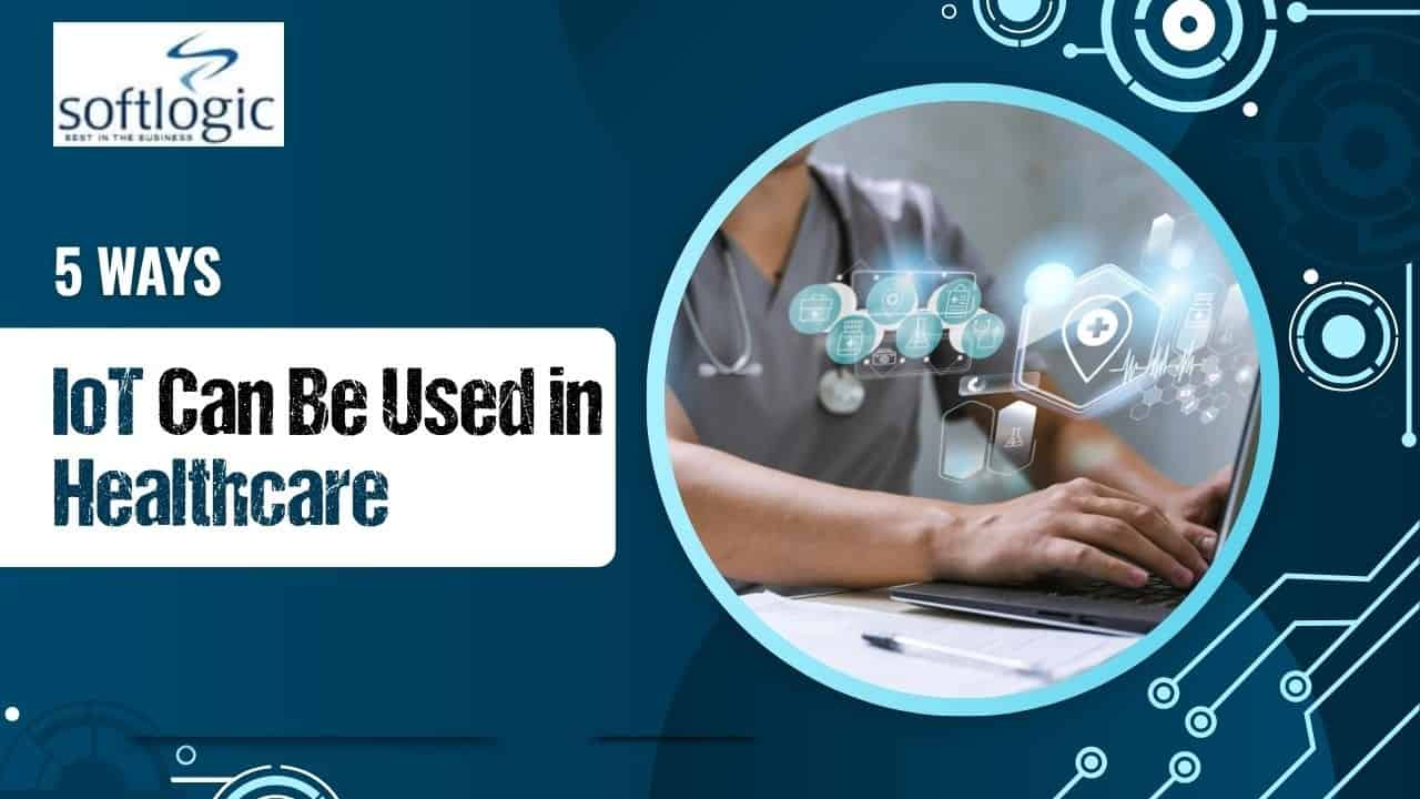 a healthcare professional typing on a laptop with futuristic digital healthcare icons