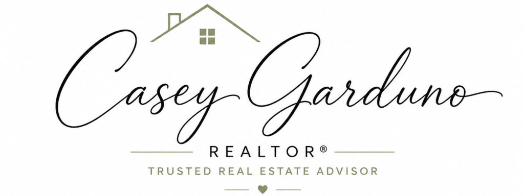 Casey Garduno REALTOR logo with trusted real estate advisor branding