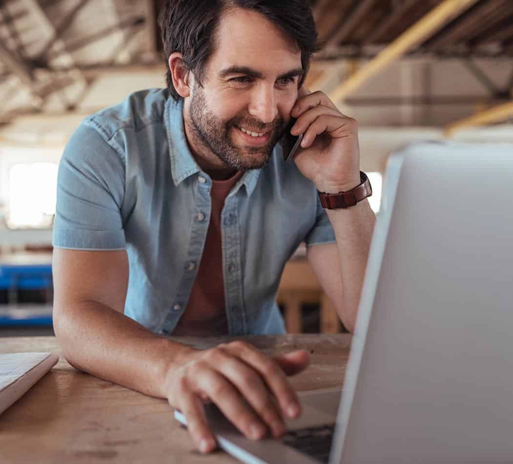 Business Owner on Laptop