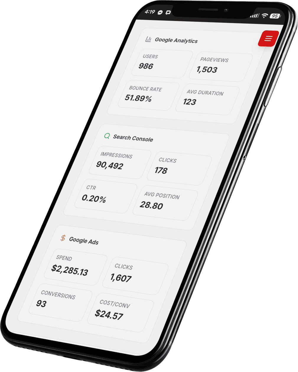 SEO Analytics Mobile Reporting Solutionarian Marketing