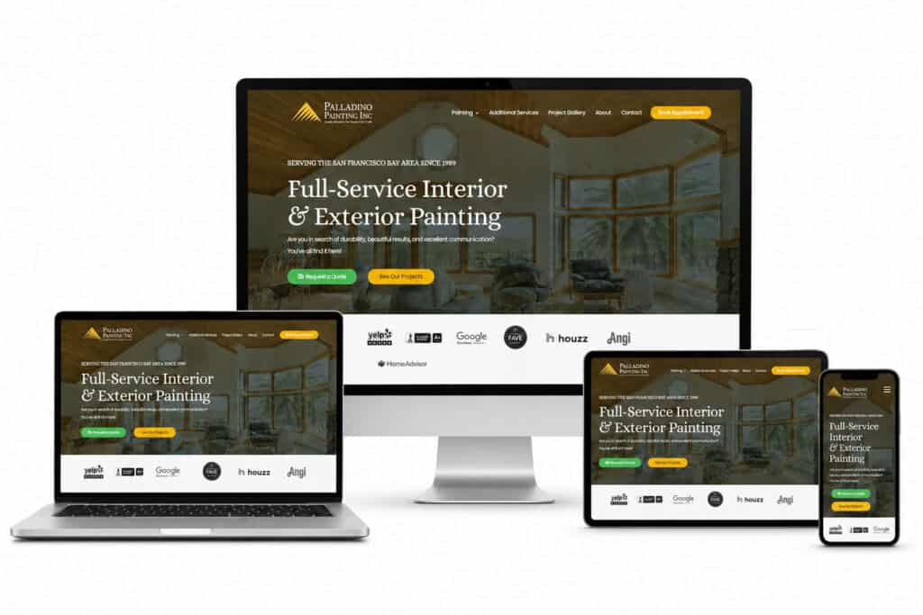 Paladino Painting Website Design Responsive by Solutionarian Marketing Web | Solutionarian Marketing and Web Design