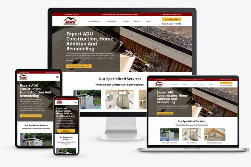Responsive Website Design Jaws Construction