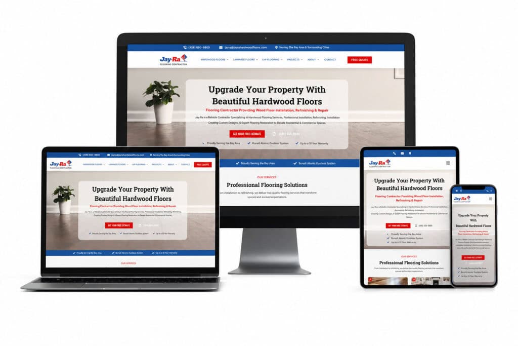 Responsive Website Design Jay Ra Hardwood Floors by Solutionarian Marketing