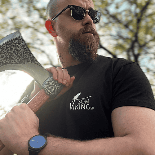 SomViking tričko s potlačou "THOROVO KLADIVO" čierne – Obrázok 1