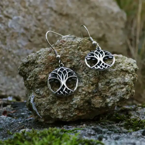 strieborné náušnice