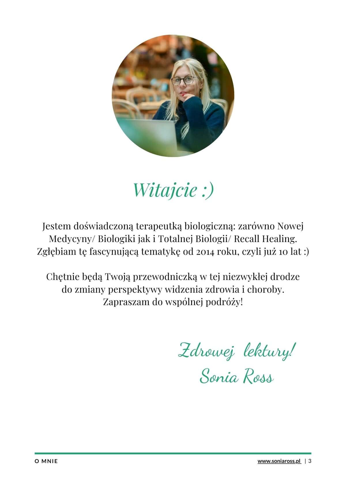 Biologia totalna i emocje pretensji w chorobach - Sonia Ross.