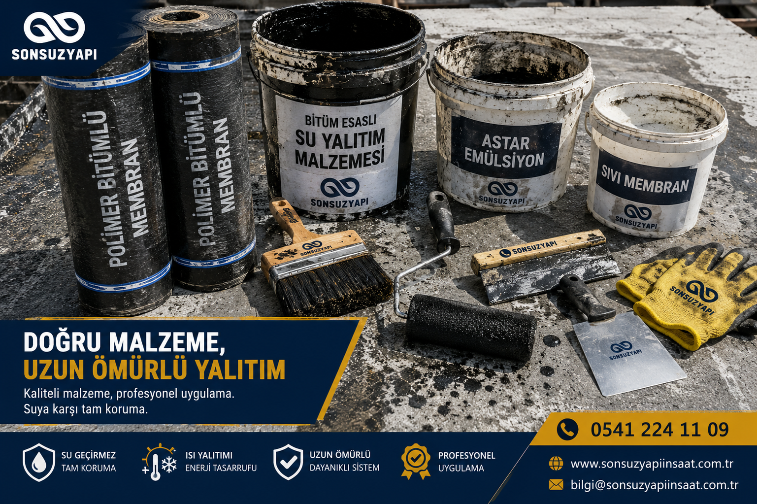 Ters teras çatı yalıtım malzemeleri — Kahramanmaraş Sonsuz Yapı İnşaat
