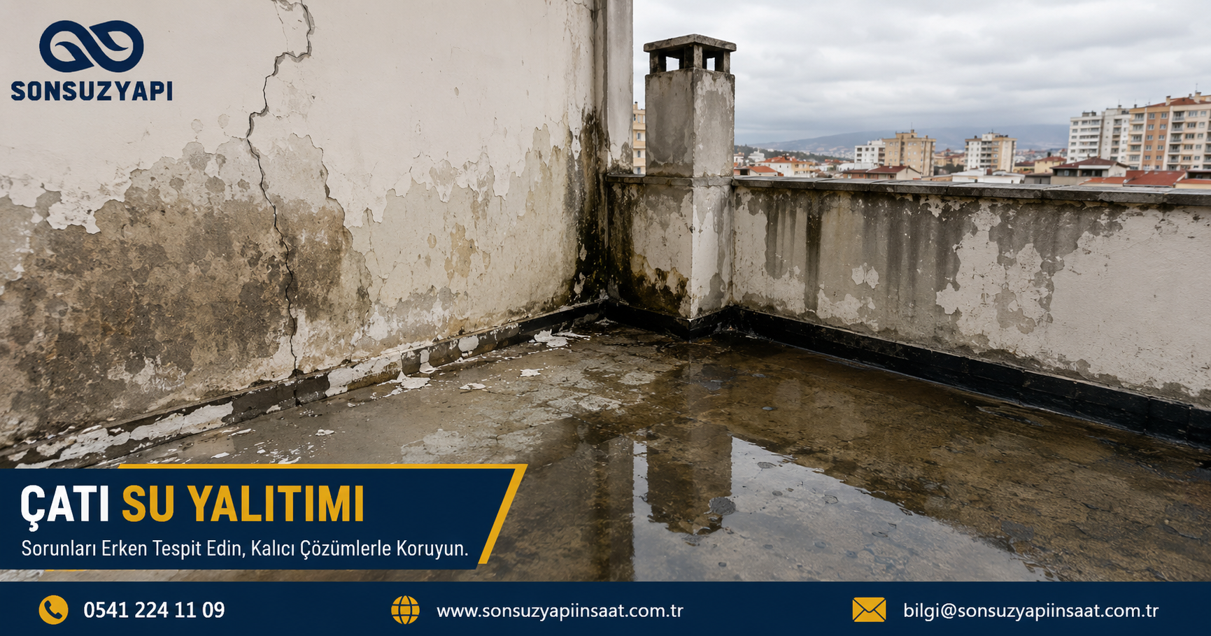 Çatı su sızıntısı ve rutubet sorunu — Kahramanmaraş Sonsuz Yapı İnşaat