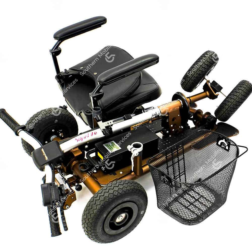 supascoota supalite 4 aluminium portable mobility scooter dismantled