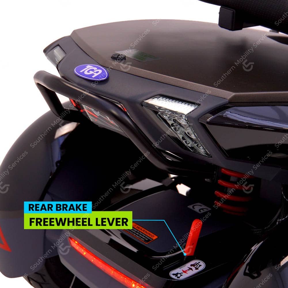 vita sport 8mph mobility scooter freewheel lever