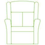 art deco arm riser recliner chair