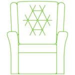 hampton button back riser recliner