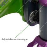 invacare action 5 castor angle