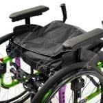 invacare action 5 self propelled wheelchair folded back