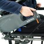 karma flexx tall wheelchair transit lift up arms