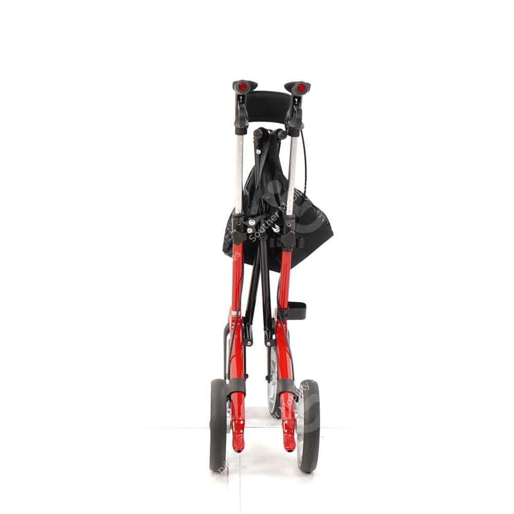 lightweight cabon fibre rollator folded with bag