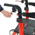 red nitro rollator locking brakes