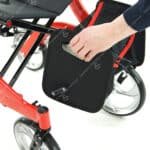 red nitro rollator with bag