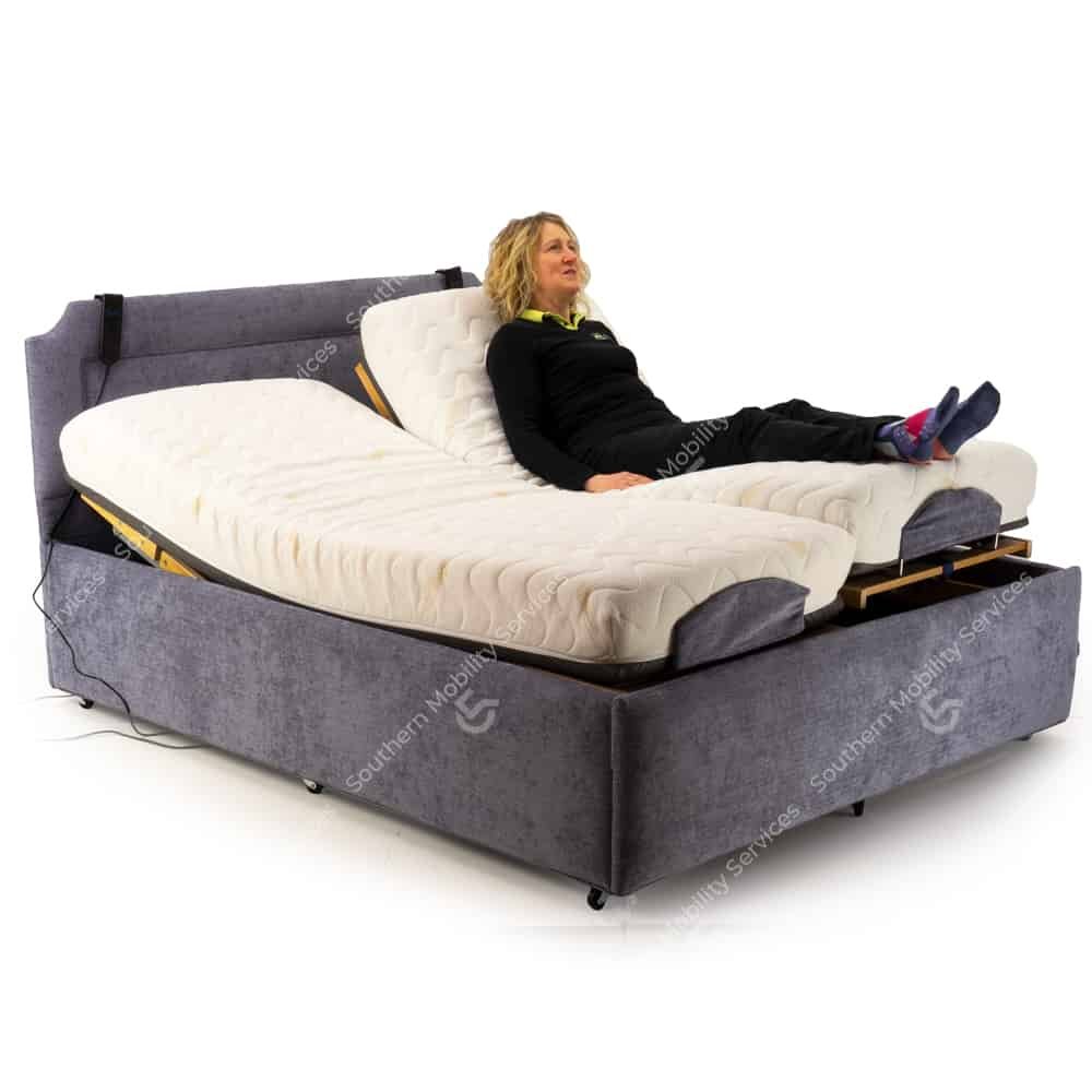windsor dual kingsize electric adjustable bed newbury