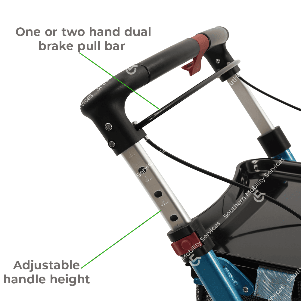 jaguar indoor rollator adjustable handle height