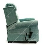 pale blue dual tilt in spsceriser recliner chair alton