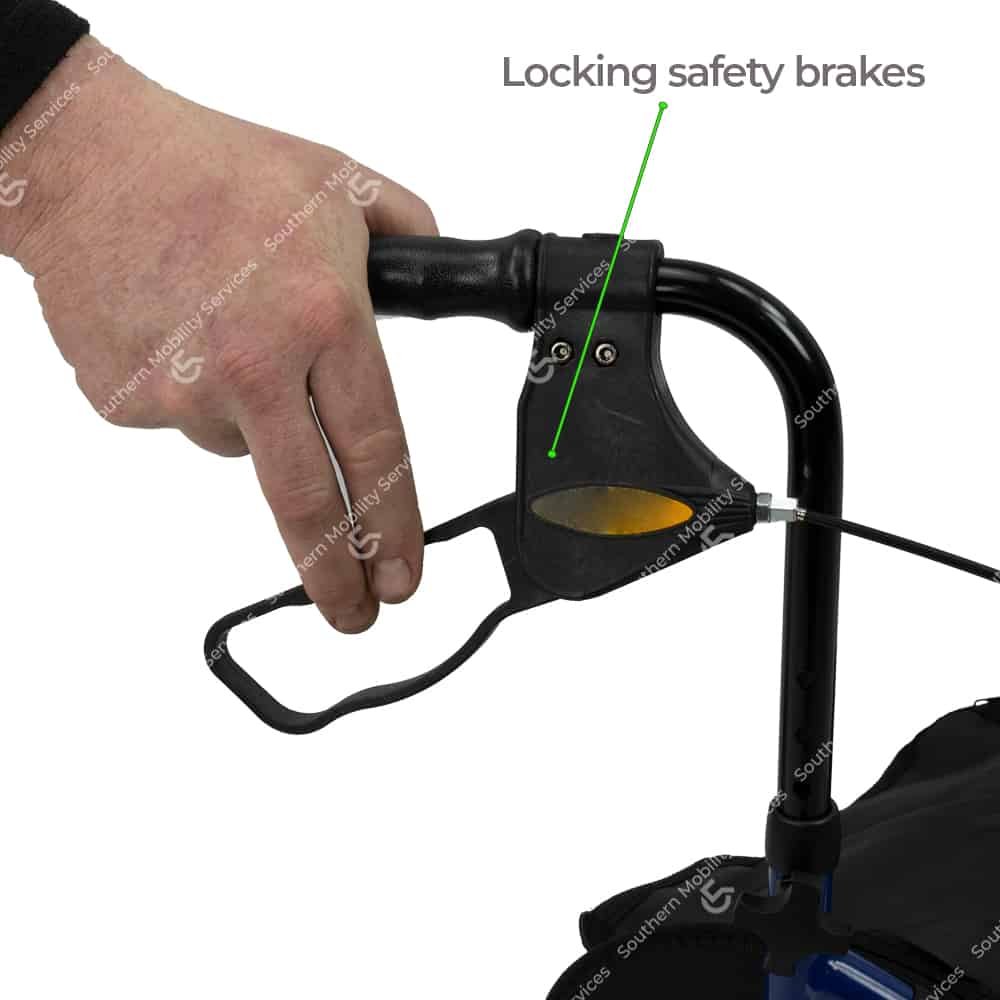tri walkers locking brakes