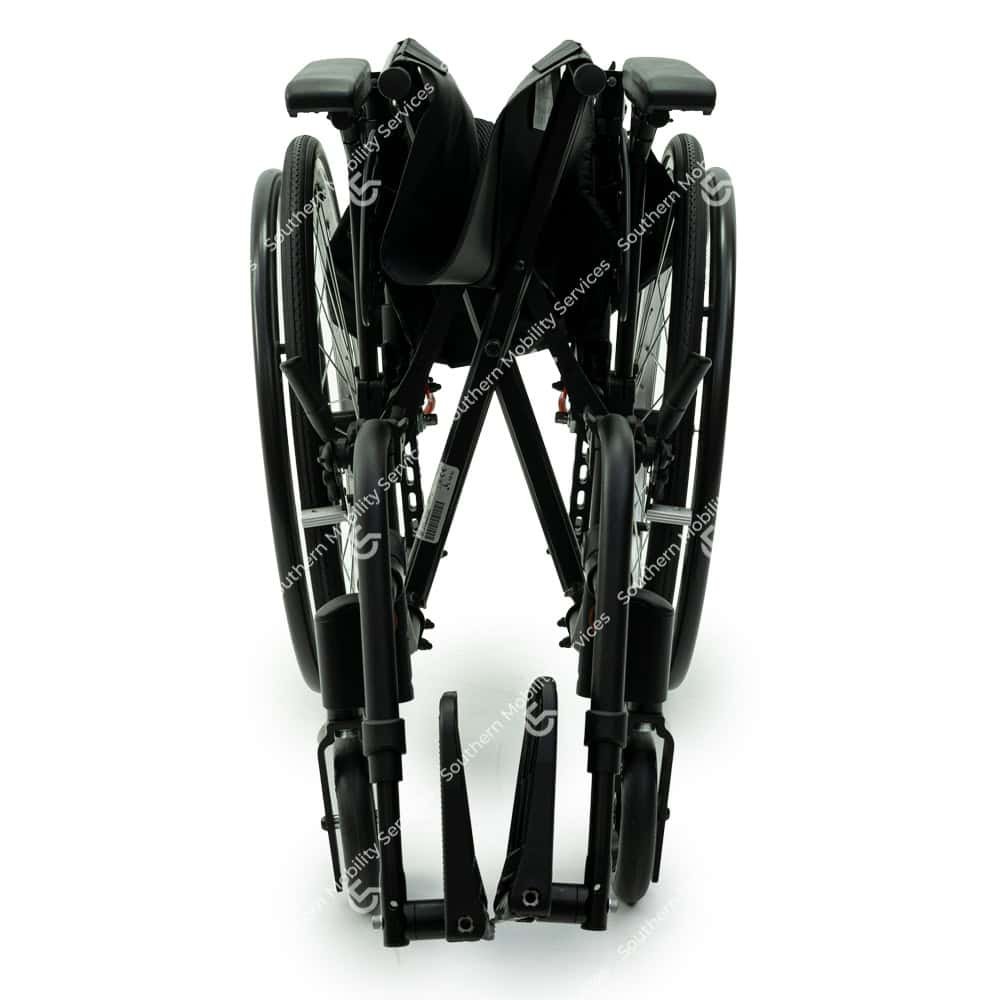 invacare action wheelchair folded