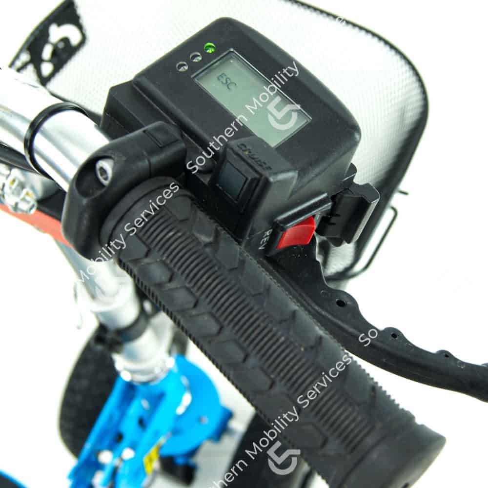 superscoota sport hd portable mobility scooter hand control