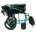 power push gravity lite power assisted wheelchair folded