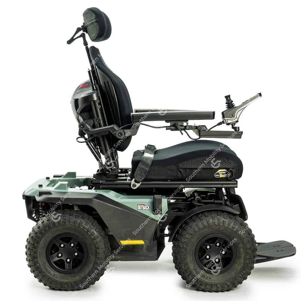 quantum outback powerchair side view