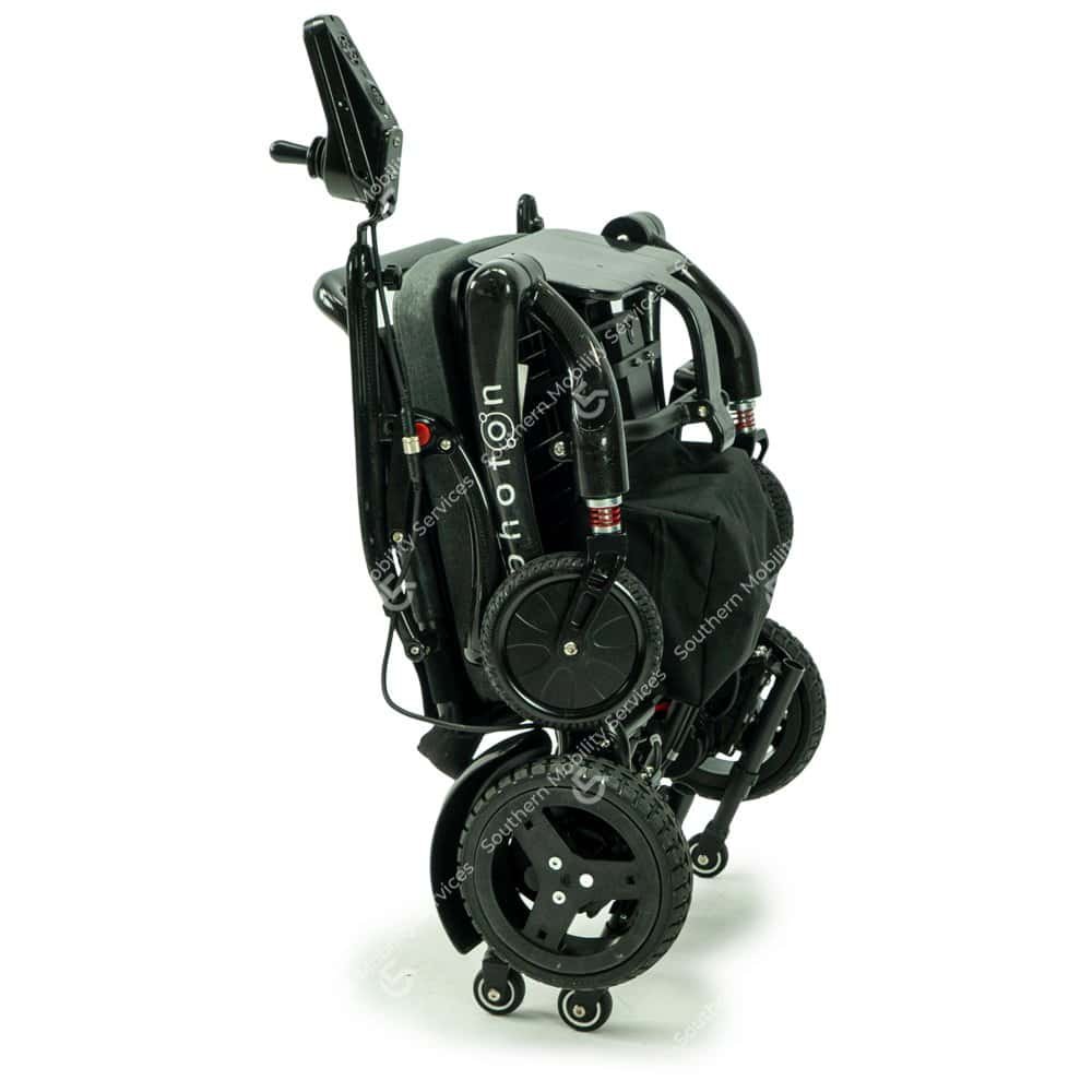 photon carbon fibre portable powerchair folded