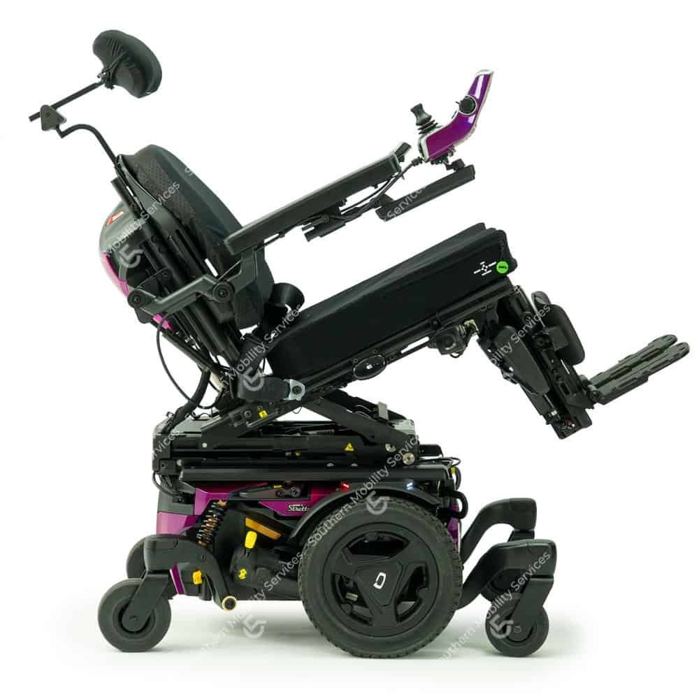 quantum edge3 stretto powerchair tilted