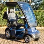 tga breeze 8mph mobility scooter with canopy blue