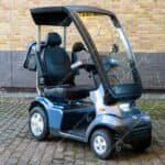 tga breeze blue 8mph mobility scooter with canopy