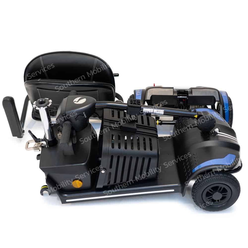 used blue rascal velumili portable mobility scooter dismantled