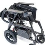 used motion nitron carbon portable powerchair folded