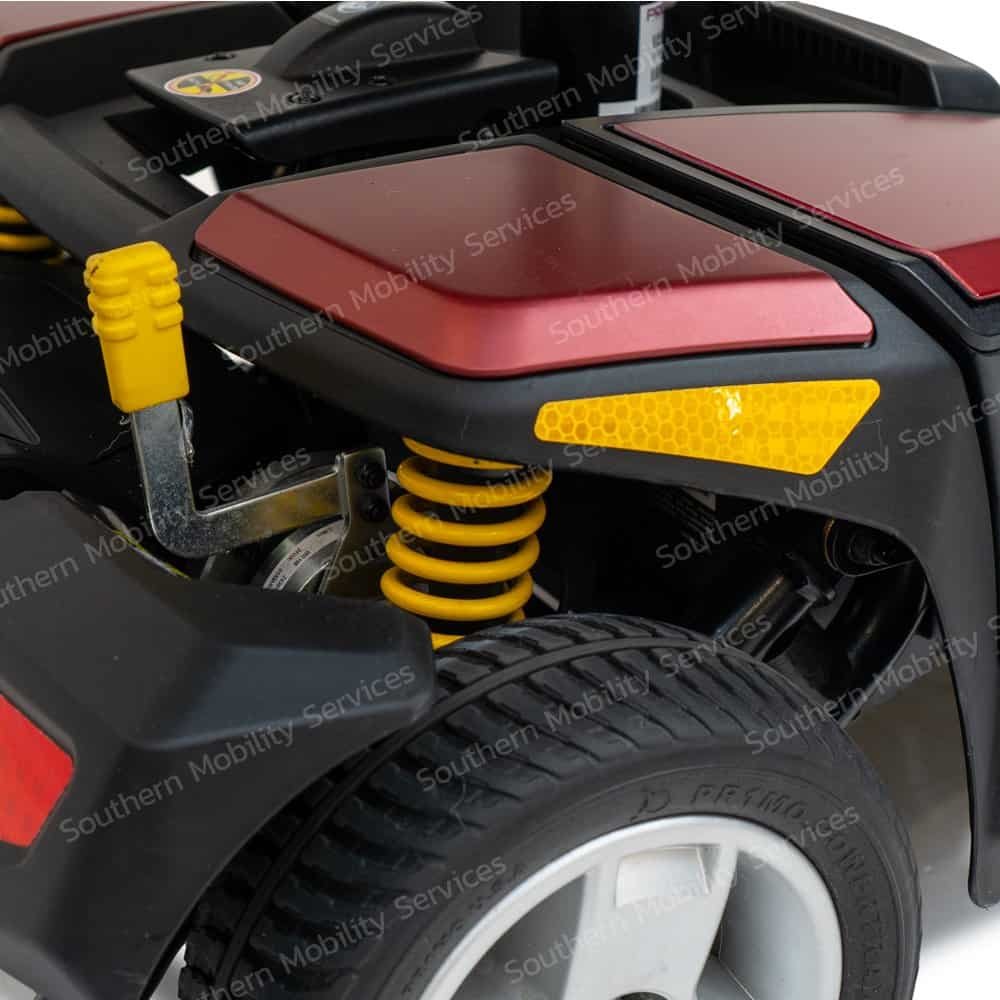 pride go go indurance maxx li portable scooter rear suspension