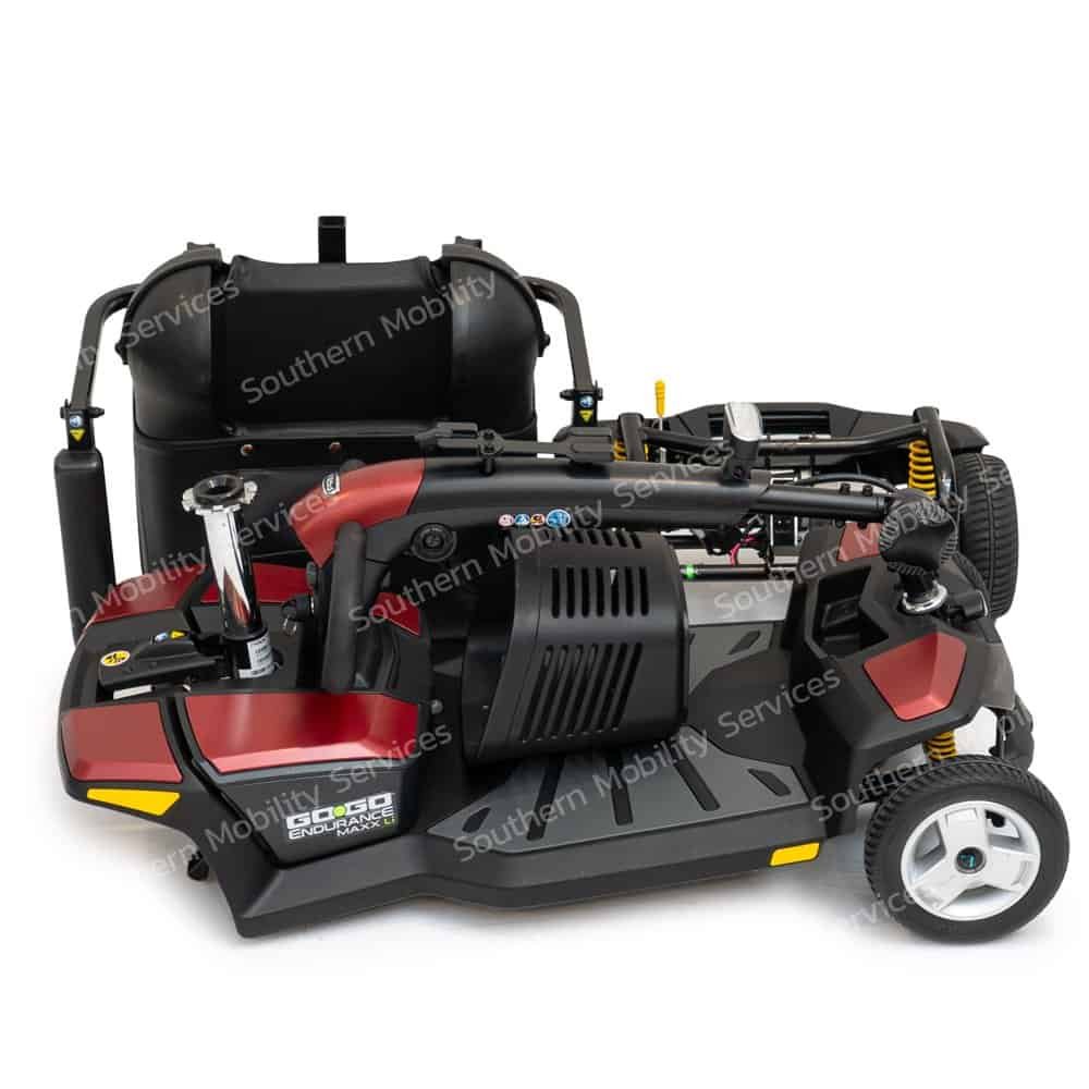 pride go go indurancemaxx li portable scooter dismantled