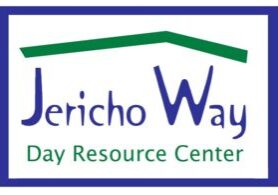 Brightly colored Jericho Way Day Resource Center logo with green and blue elements, promoting community services and support for those in need.