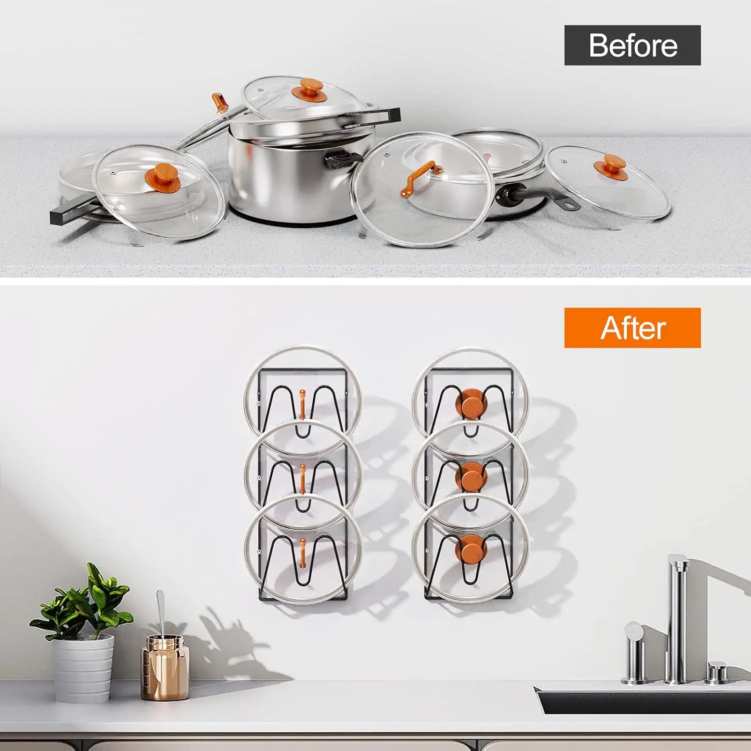 Efficient small apartment kitchen storage and organization tips.