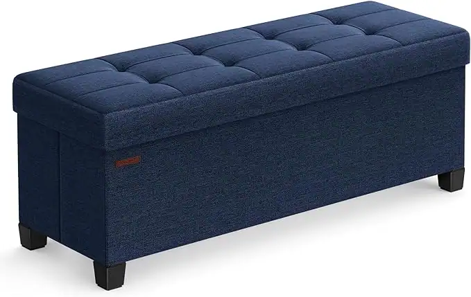 storage entryway bench with hidden compartment in a small apartment