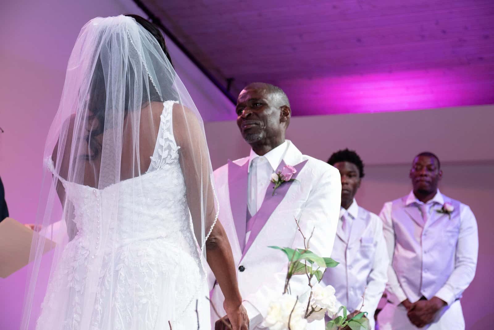 Beautiful wedding moment captured with emotional vows and heartfelt connection.