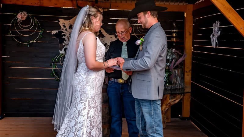 Backyard Wedding Ceremony in Tucson
