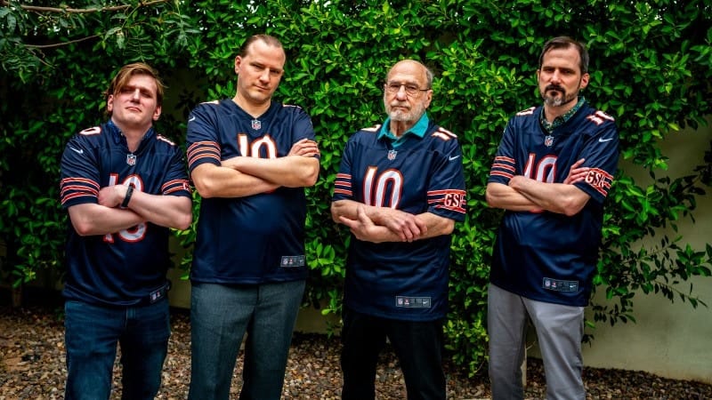 Family Football Team Portrait