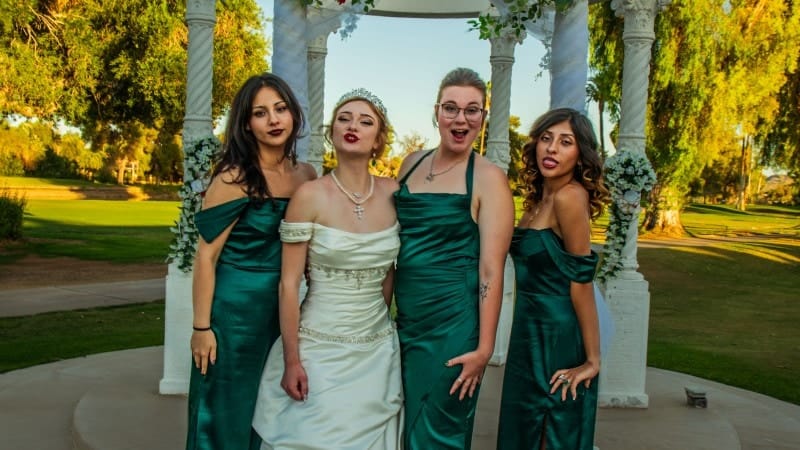 Elegant Wedding Party Portrait