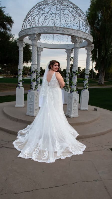 Elegant Bride at Wedding Venue