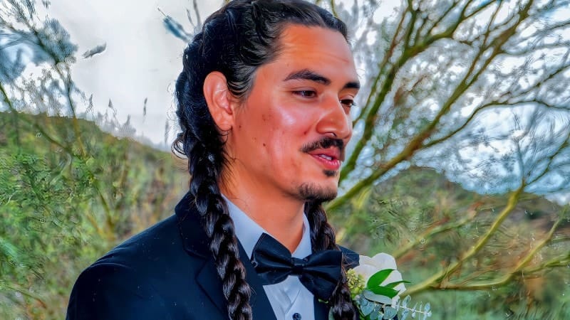 Elegant Groom Portrait in Nature